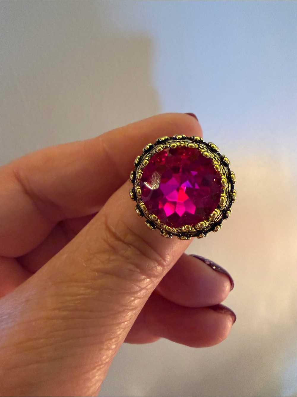 NEW Feed Me Gems Pink Queen Ring - Size 7 - Picture 9 of 11